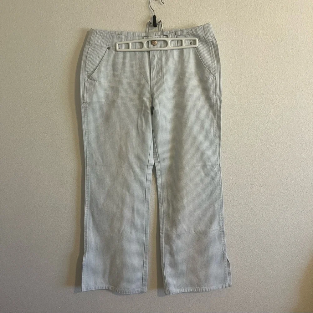 Urban Outfitters BDG Silverlake Blue Gingham Mid-Rise Straight Leg Pant